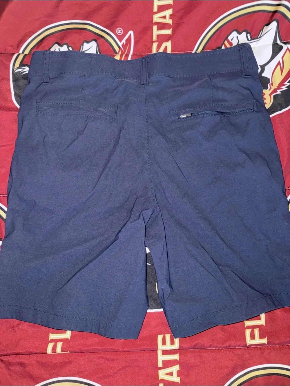 DKNY Men's Navy Flat-Front Casual Shorts